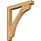 Ekena Millwork Legacy Block Rough Sawn Bracket w/ Offset Brace, Western Red Cedar, 6"W x 40"D x 44"H BKT0604X40X44LEC05RWR - alternate 1